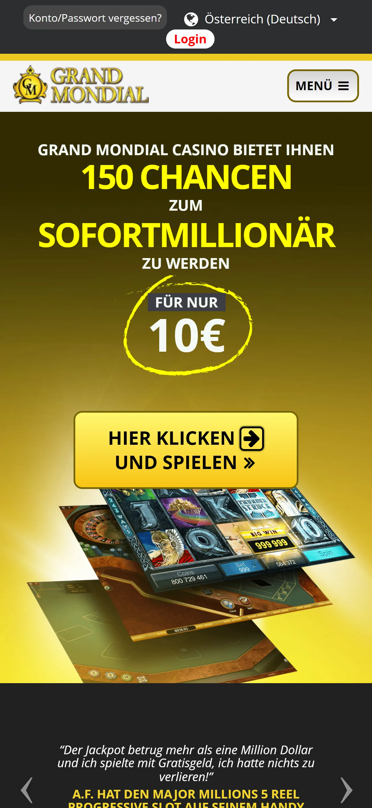 Grand Mondial Casino — Mobil